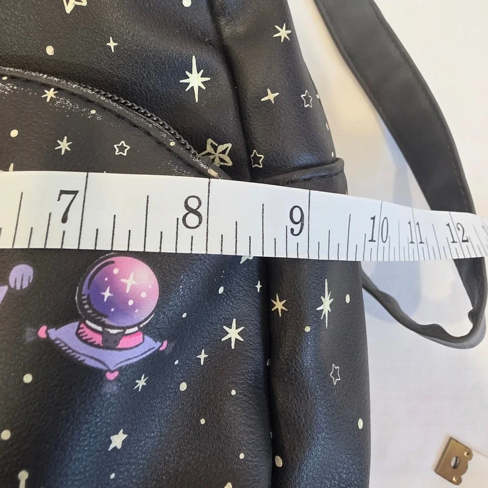 Sanrio Loungefly Kuromi Fortune Teller Celestial Star Mini Backpack Black